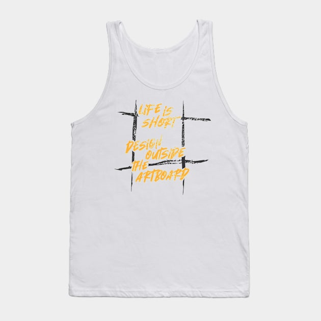 Design Outside The Artboard Tank Top by Commykaze